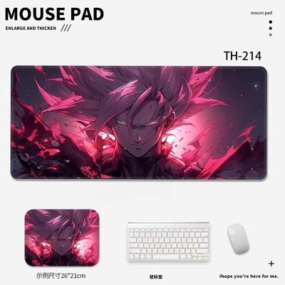 New High Definition Creative Leather Mouse Pad Dragon Ball Anime E-sports Game Mouse Keyboard Table Pad Boys Advanced Non-slip Waterproof Mouse Pad