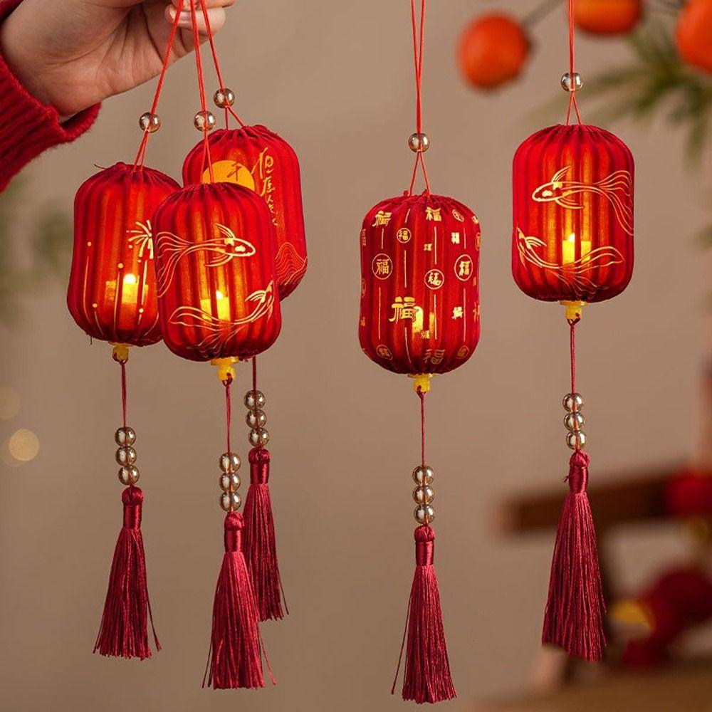 2026 Horse Year New Year Lantern Chinese Style Glowing DIY Handheld Lantern Small Lanterns Handmade Lantern Hanging Ornament