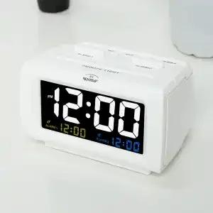 Two Alarm Led Digital Clock with 5 Minutes Snooze Model Screen Brightness Adjustable Desktop Electronic Clock Children Room