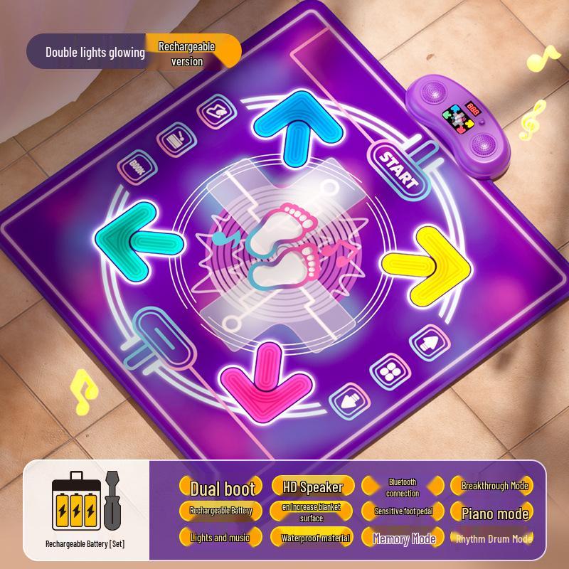 

Високо стрибайте Бездротовий танцювальний килимок: Дитяча навчальна музична іграшка для одного гравця