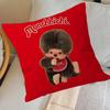 Cute M-Monchhichi   Pillowcase toon Gift Cushion Cover Bedroom Home Sofa Chair Seat Decor pillow case