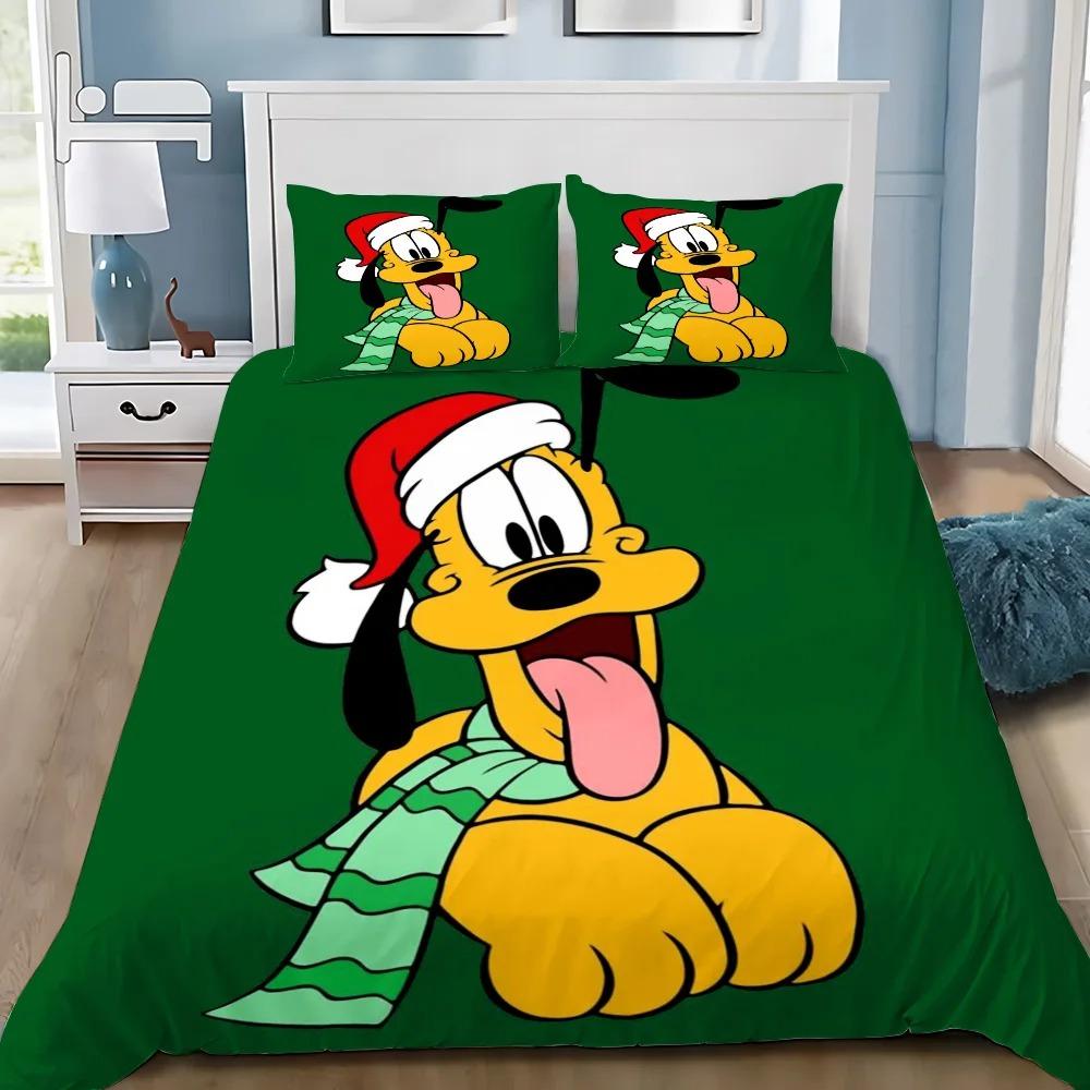 Pluto Dog Duvet Cover Pillowcase Bedding Set Adult Boy Girl Bedroom Decoration Children Gift Single Double Large Size