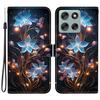 For Motorola Moto G56 5G Case Pattern Printing Anti-Drop Leather Flip Wallet Phone Cover with Lanyard