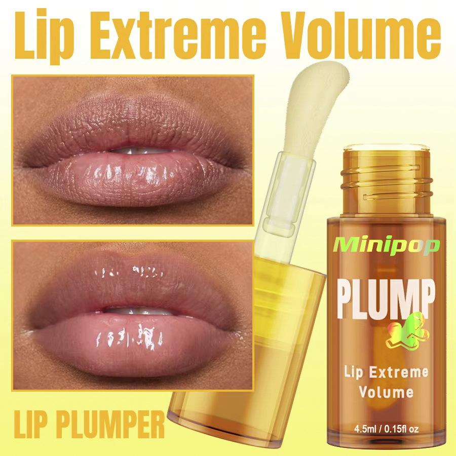 Ingwer Lippenöl Lippen aufpolsterndes Serum, Tiefenwirksam und Feuchtigkeitsspendend, mit einem natürlichen frischen Ingwerduft