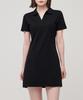 MUSINSA STANDARD WOMAN Women'S Slit Neck Polo Dress [Black]