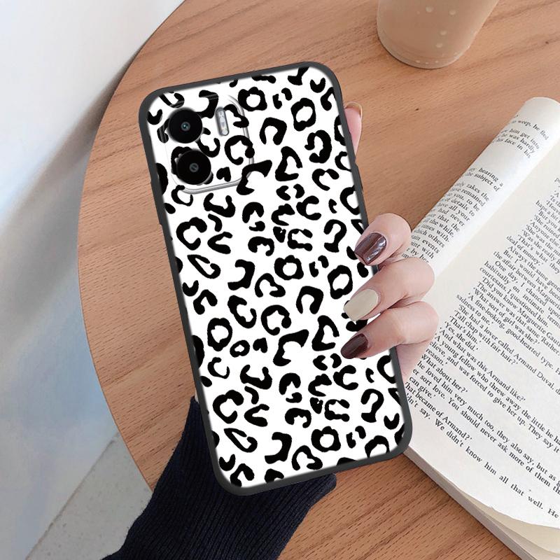 Phone Case For Redmi A1 A2 13 13C 14C A3 4G Soft Silicone TPU Back Cover Cases Protective Coque Shell Leopard Painted Bags Capa