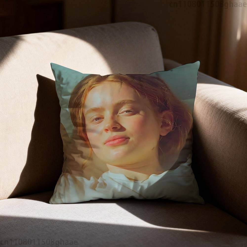 Sadie Sink Stranger Pillowcase Casual Style Decoration Suitable for Home Decoration Excluding Pillow Core