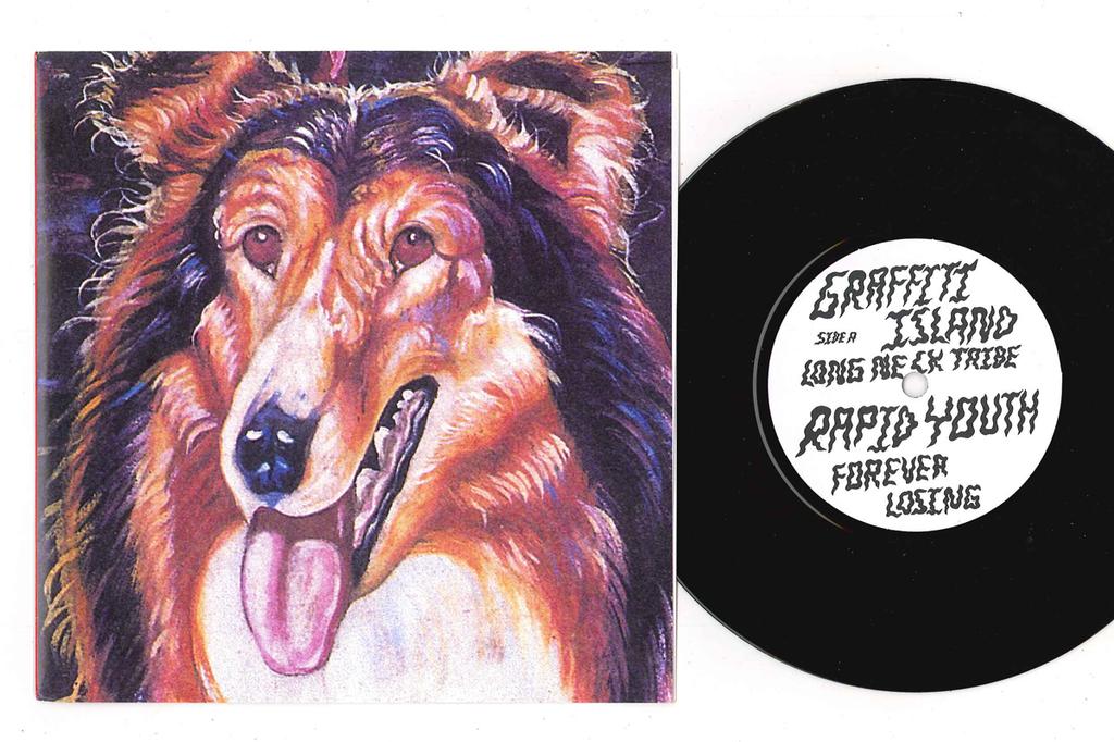 7inch Record MALE BONDING, GRAFFITI ISLAND, RAPI - 4 Way Split PVI004 PARADISE VENDOR 2009 UK Rock Used