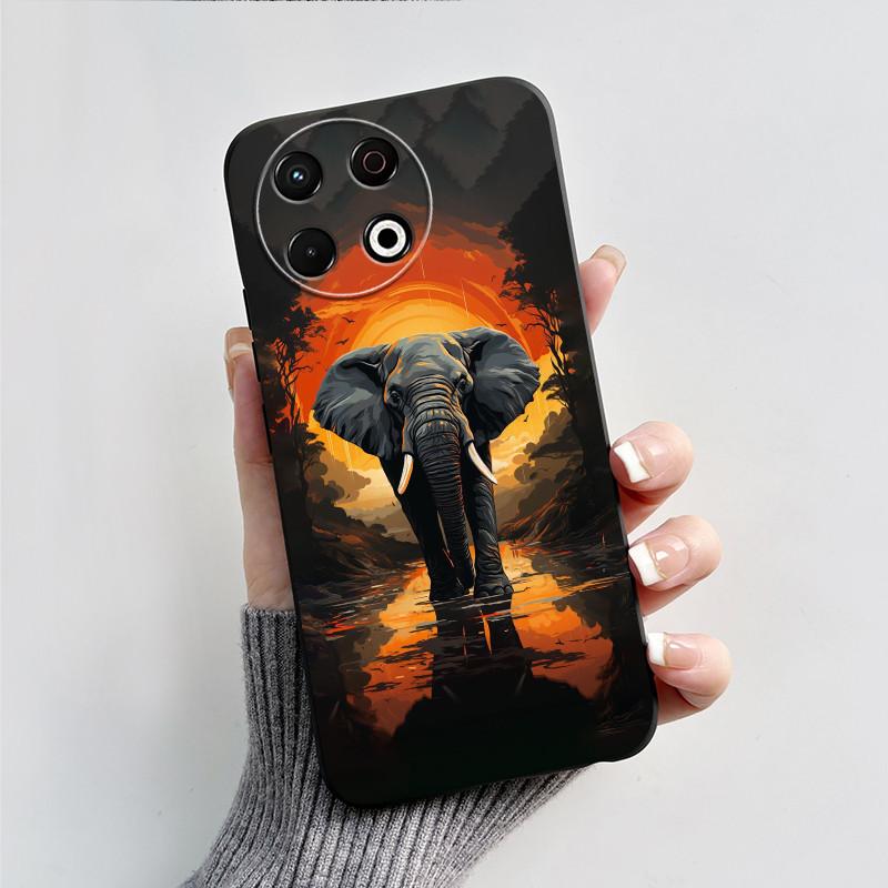 For Tecno Spark 30 Pro Case Black Myth Wukong Painted Phone Cases For Tecno Spark 30Pro 4G KL7 Back Cover Soft Slim TPU Fundas