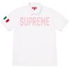 Twill Applique Polo White