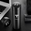 500ML Temperature Display Thermos Cup For Tesla Model 3 Model S Model X Model Y Roadster SpaceX Tesla Logo Car Thermos Bottle