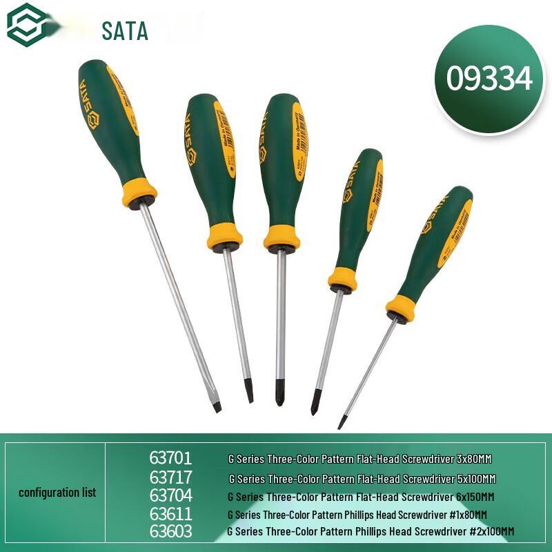 SATA 5-Piece G-Series Screwdriver Set