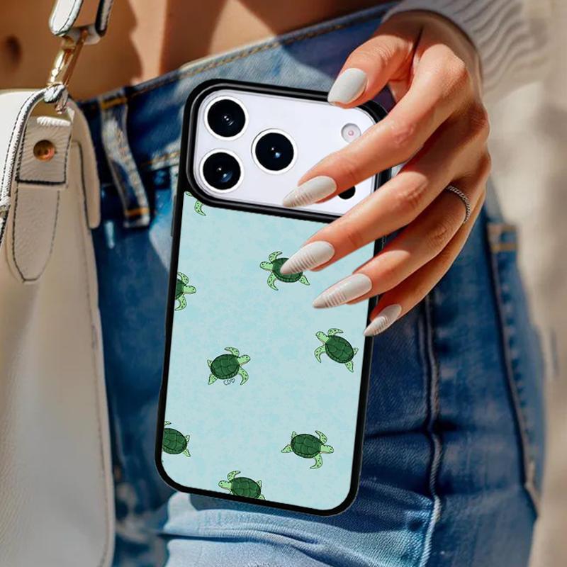 

warming green turtles Phone Case For iPhone 17 Air 14 15 13 12 Max Cover For Apple 16e 11 Pro Max Plus Coque iPhone 15pro max
