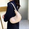 Yogodlns Aligator Half--moon Shoulder Bag for Women Fashion Underarm Bag Design Ladies Armpit Bag