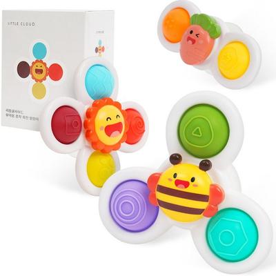 Little Cloud Infant Suction Rotating Rattle 3-Piece Set Korean Childrens Toys