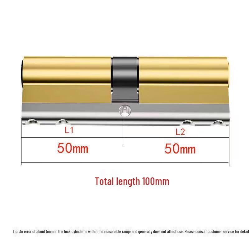 Rongyu Universal Anti-Theft Copper Blade Door Lock Cylinder