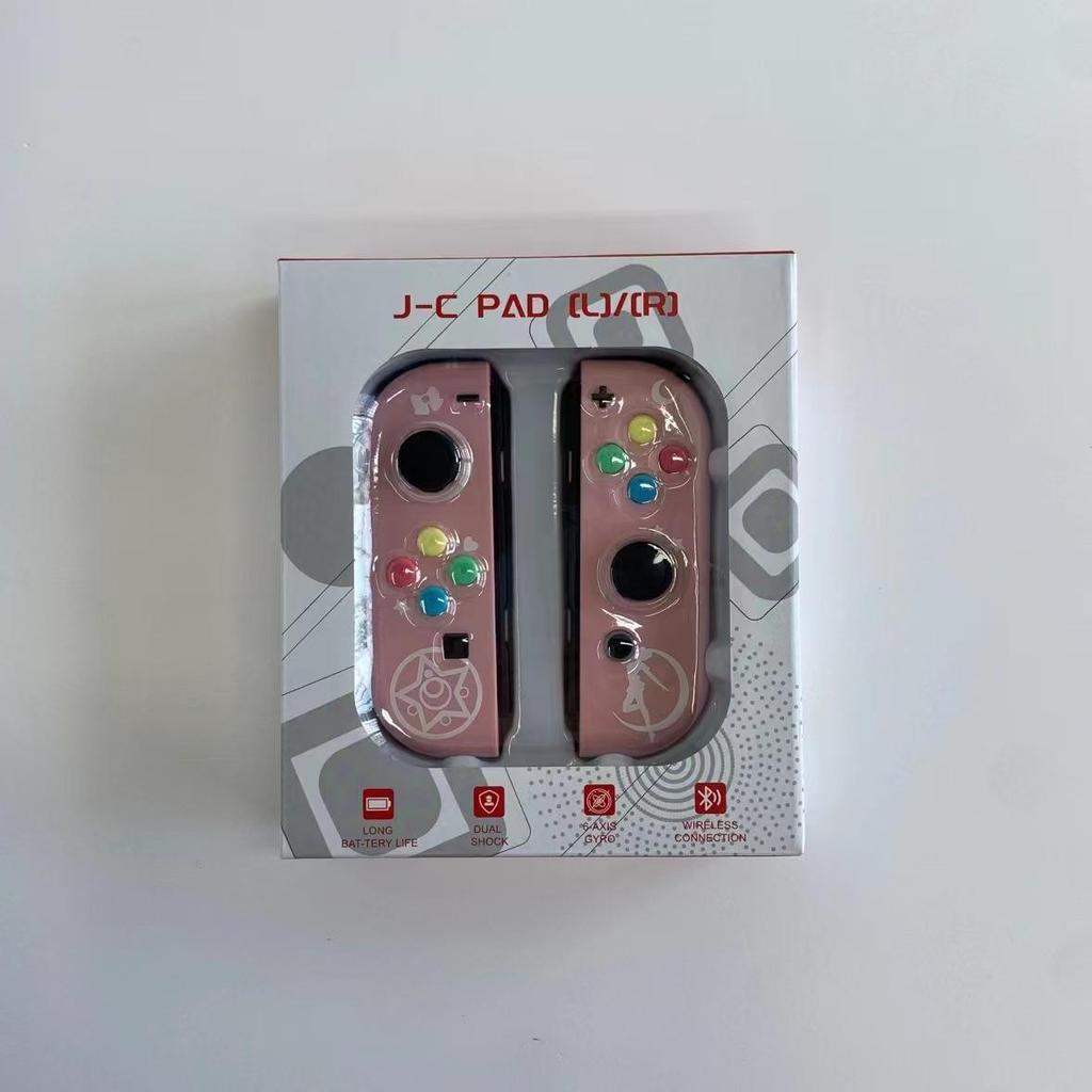 Wireless Bluetooth Joy-Con Controllers with Wake-Up Feature and Wrist Strap, Left and Right Separately for Switch