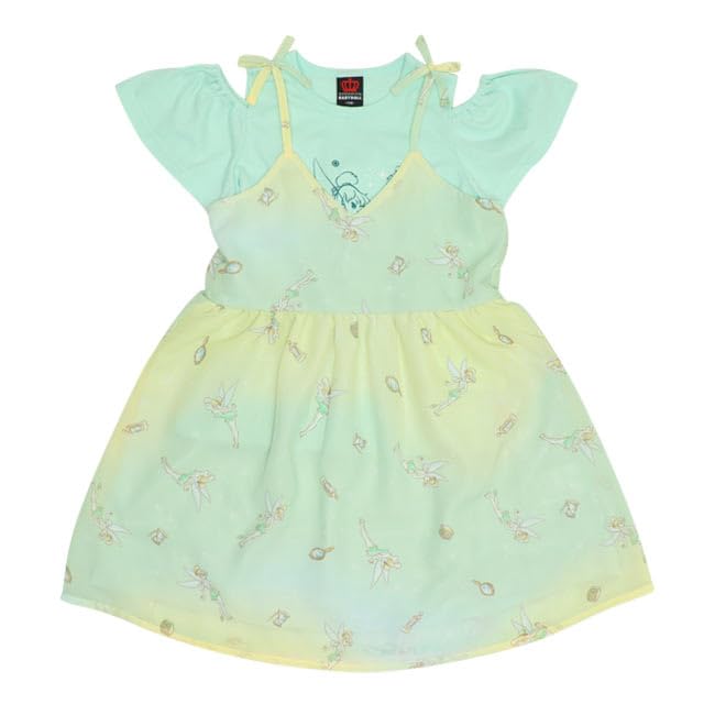 

Комплект платья-камзола с оборками Disney Princess 0265K одежда для малышей, детей, девочек, 3 способа, 130 см, Динь-Динь [BABYDOLL] футболка 2 предмета детский