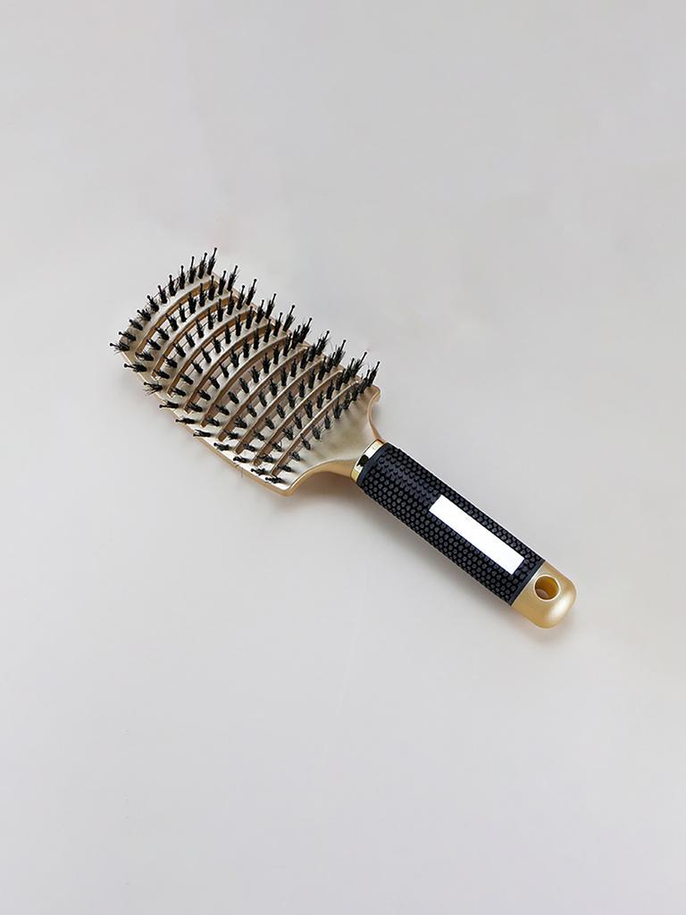 1pc curved ventilated bristle hair brush,massage comb,anti-static,suitable for both dry and wet use For Hair Accessories