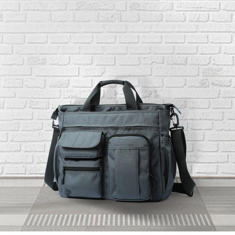 Oxford Crossbody Bag Multifunctional Shoulder Bag for Business Travel Casual Use Stylish Laptop Briefcase with Adjustable Strap