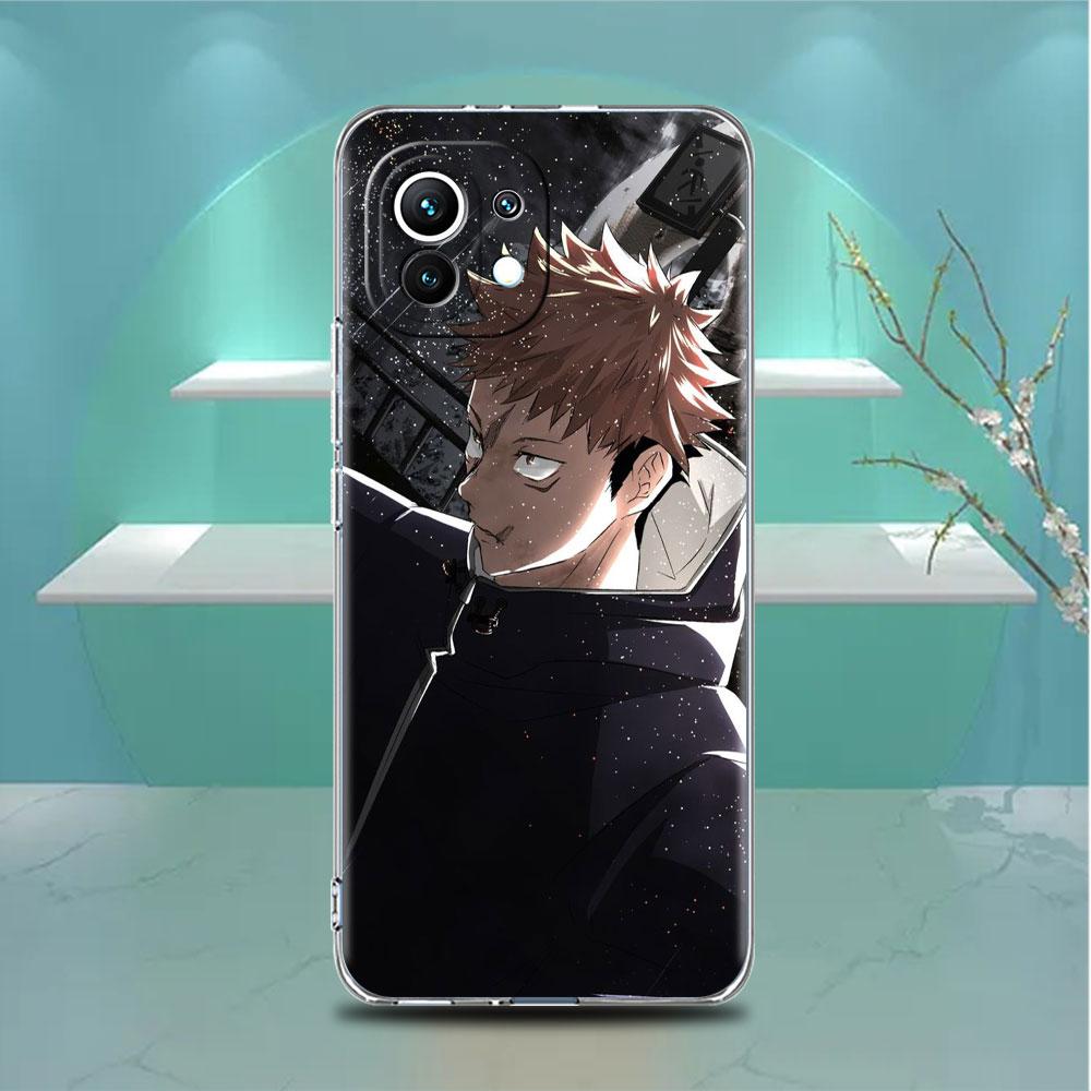 Cute Jujutsu Kaisen Anime Clear Case For Xiaomi Mi Poco X3 NFC M3 Pro F3 F1 11 Lite 12 Note 10 11T 9T Transparent Phone Cover