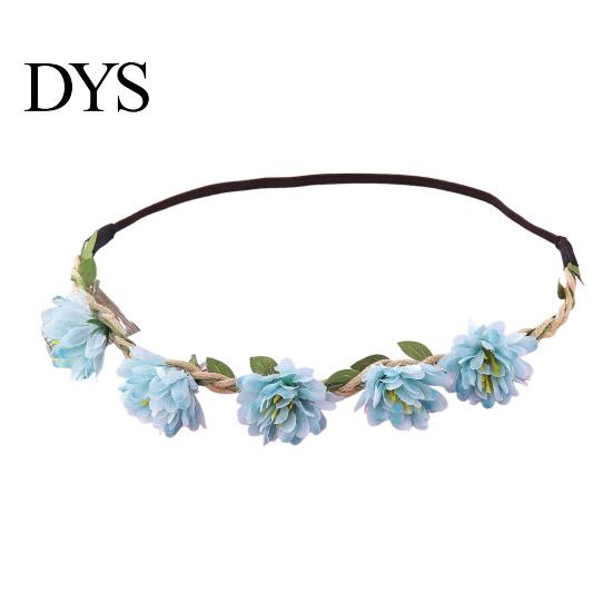 Nature Inspired Hair Accessory Flower Headband, Crown, Headpiece, Boho Floral Wreath Headband Artificial for Travel Wedding Birthday Festival