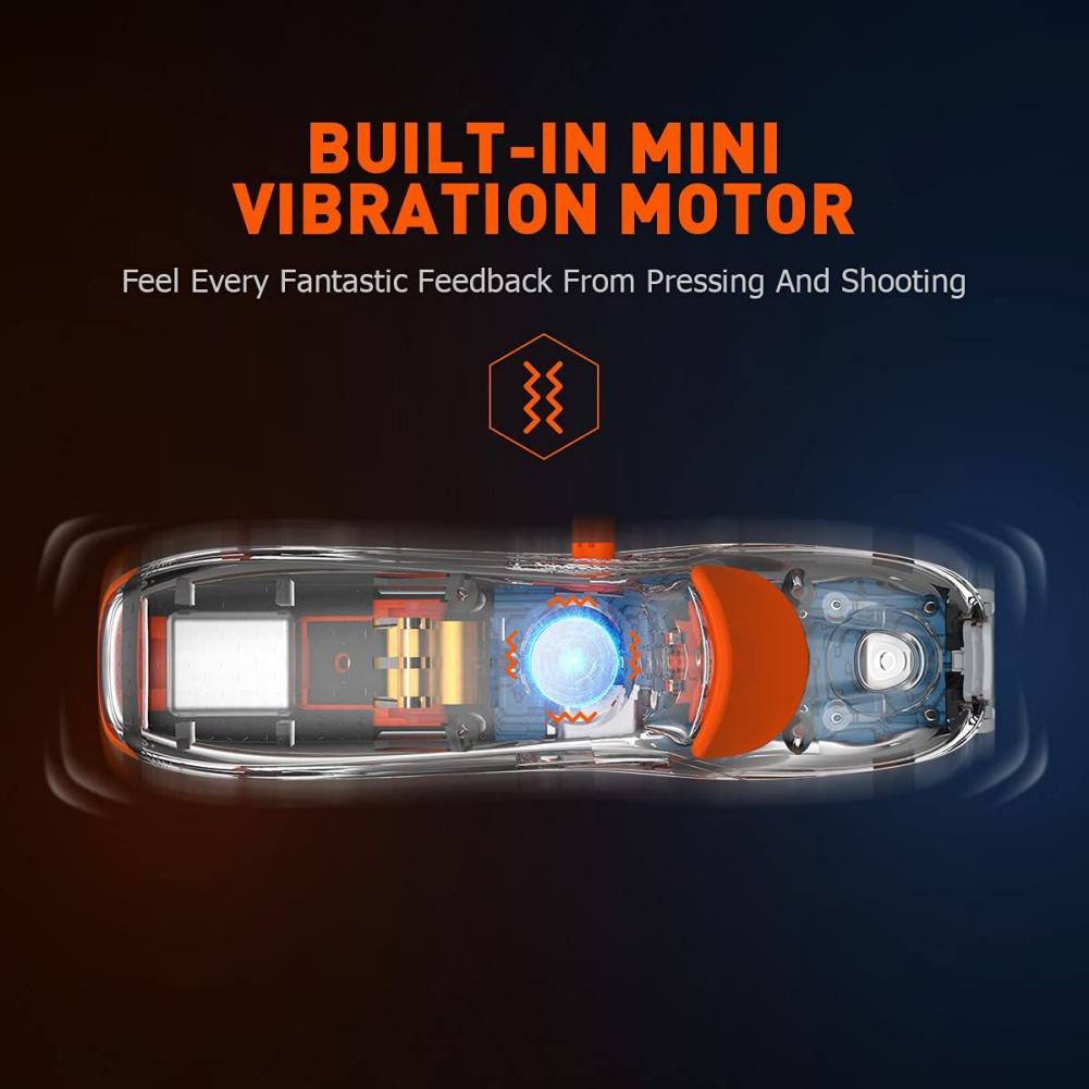 BIGBIG WON Mobile Game Controllers Trigger Plug and Play for iOS and Android Phone, 4.7-6.5 Inches Game Trigger for PUBG/Fortnite/COD White