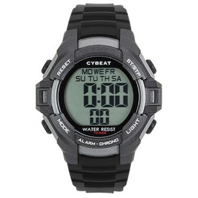 J-AXIS Masculino ACY13-BK (Chama Solar Digital CYBEAT) Relógio Redondo Preto Digital
