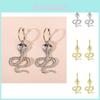 Elegant Snake Alloy Earrings Stylish European And American Fashion Jewelry For Women