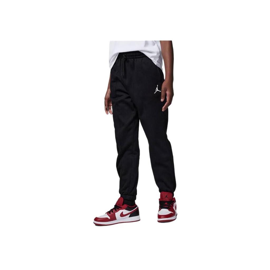 Casual Fleece Jogger Pants Kids Bottoms Black FZ1875-010