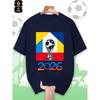 FIFA World Cup Men's Printed Short-sleeved T-shirt, a Fashionable and Trendy Summer Top, Comfortable and Well-fitting