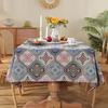 Thickened American Retro Jacquard Tablecloth Colorful Floral Butterfly Oil Painting Style Dining Table Cover