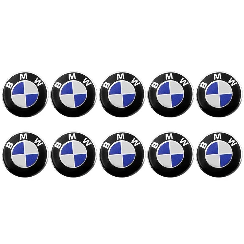 

X4 X5 X6 For BMW 10PCS 14mm car Key Sticker Car badge Emblem decoration Sticker For Bmw e46 e90 e60 e39 f30 e36 f10 f20 e87 e92 чорний
