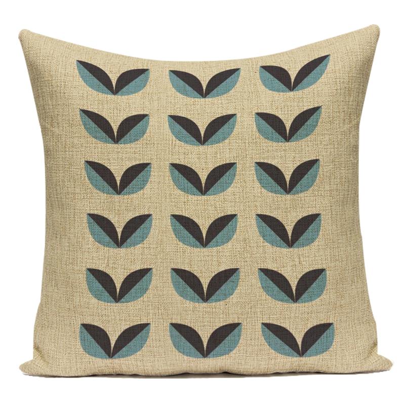Geometry Animal Plants Cushion Cover Decorative Sofa Seat Home Office Decor Pillow Covers Bear Bird Pattern Throw Pillow Cases