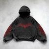 BeatStreet Amerikanische High Street Mode Kleidung Street Hip-hop Lässiger Hoodie Damen und Herren Y2K Harajuku Retro Letter Sweatshirt