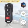 Key Fob Replacement for 2005-2015 Nissan Armada/ 07-17 Sentra/ 02-06 Altima Maxima/ 03-09 350Z/ 04-09 Quest/ 03-09 Infiniti FX35/ 08-11 EX35/ 03-08