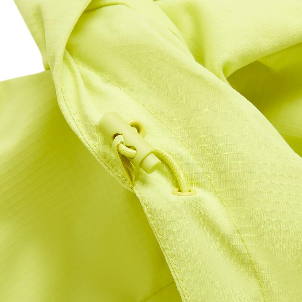 Li-Ning Comfortable Casual Water-Resistant Three-Dimensional Cut Fleece Lined Hooded Zipper Windbreaker Men Outerwear Yellow Green AFDU089-9