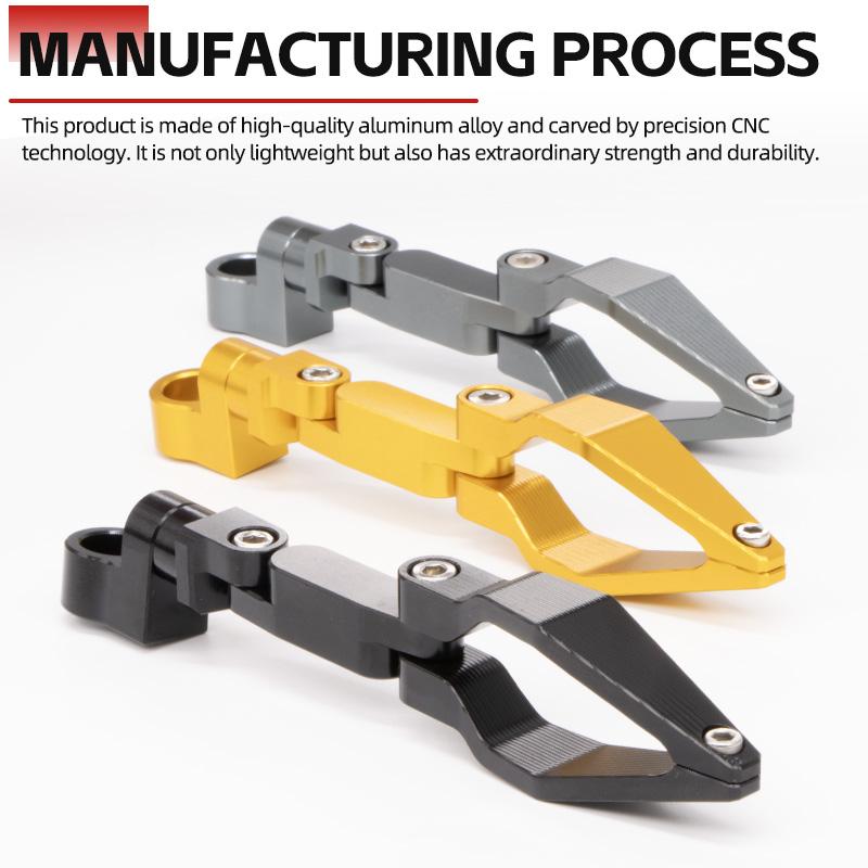 Motorcycle Cable Clip Front Brake Line Hose Clamp Holder Replacement Foldable Design Aluminum Alloy Oil Pipe Clamps Accessories