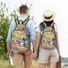 Fashion Cartoon Pokemon Theme Backpack  Mochilas Cool For School Retro Washable Rucksack