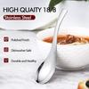 6PCS Thick Stainless Steel Spoons Food-grade Dessert Spoons Durable Soup Spoons  Dining Table