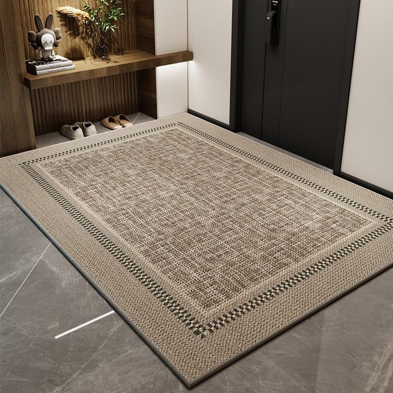 Simple Household Entry Door Floor Mat, Porch Mat, Advanced Sense, Dirt-Resistant Anti-Skid Ring, Velvet Can Be Cut Carpet
