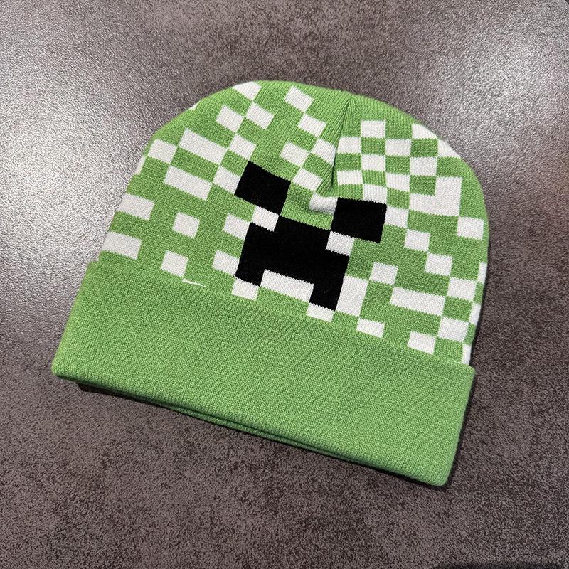Winter Printed Knitted Hat With Rolled Edges, Suitable For Both Men And Women
