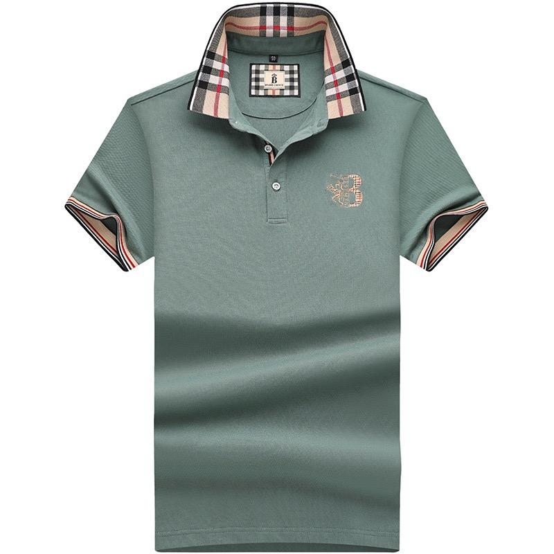 TrendHub Embroidered Men's Pure Cotton Premium Polo Shirt New Style Business Leisure Breathable Men's Flip Collar T-shirt