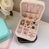 Korean Style Portable Jewelry Box for Stud Earrings & Rings, Anti-Oxidation Travel Organizer