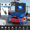 7in LCD Sewer Camera - Self Leveling 30M IP68 Pipeline Endoscope with 512Hz Transmitter & DVR, Industrial Drain Inspection Tool