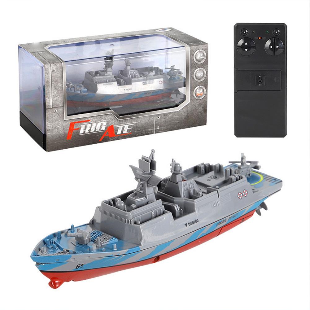2.4Ghz RC Boat Remote Control Ship 10KM/H High Speed Mini Aircraft Carrier Frigate Model Gifts For Kids