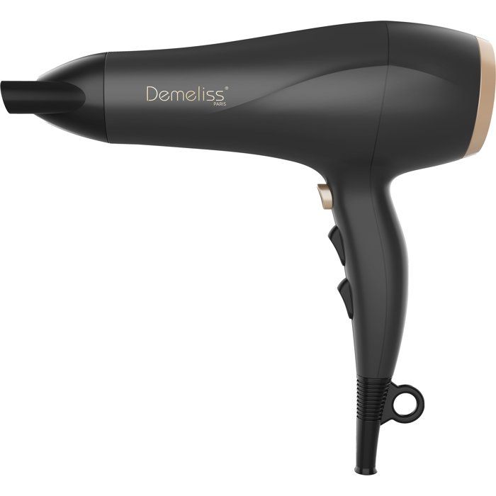 Haartrockner - SAINT ALGUE - Demeliss Ultra Serie - Diffusor - 3 Temperaturen - 2200 W - Schwarz