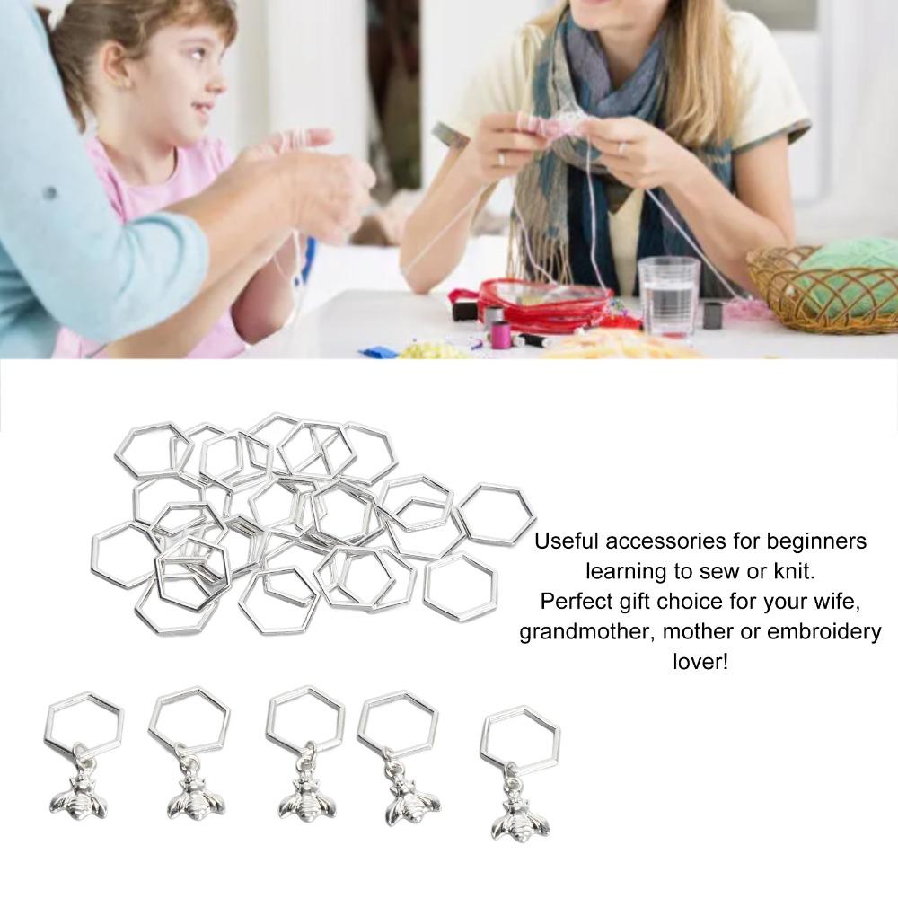 30Pcs Lightweight Design Knitting Stitch Markers Knitting Craft Tools Weaving Craft Projects
