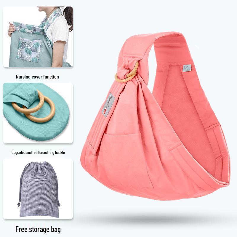 Newborn Nursing Baby Sling Scarf: Breathable, Multifunctional, All-Season, Horizontal Hold