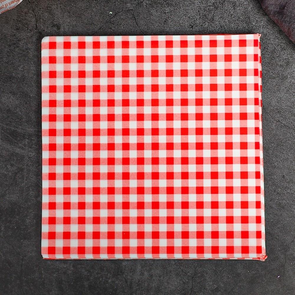 100 Stück Mehrfarbig Fettbeständiges Backpapier Vorgeschnittene Blätter Sandwichpapier Hinterhof-Grill